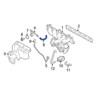 Volvo OE - Upper Turbocharger Coolant Line