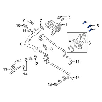Volvo OE - Engine Coolant Thermostat Housing Bolt