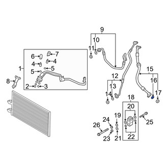 Volvo OE - A/C Refrigerant Line O-Ring