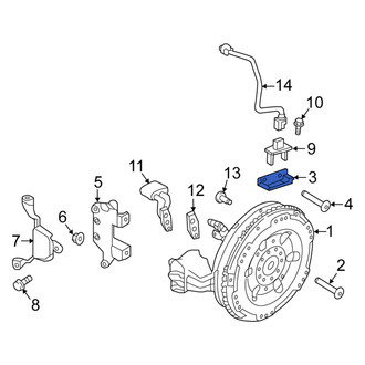 Volvo OE - Upper Hybrid Starter Generator Motor Bracket