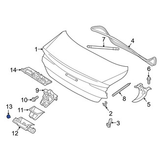 Volvo OE - Liftgate Lock Striker Plate Screw