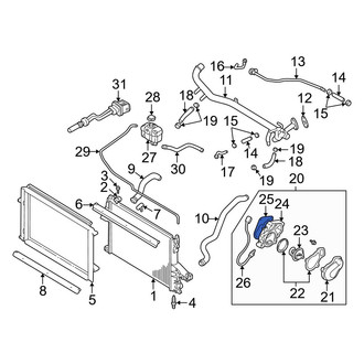 Volvo OE - Engine Coolant Thermostat Housing Gasket