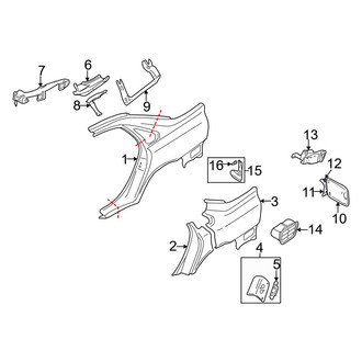 Volvo OE - Fuel Door Spring