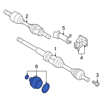 Volvo OE - Front Inner CV Joint Boot Kit
