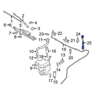 Volvo OE - Front Left Windshield Washer Nozzle