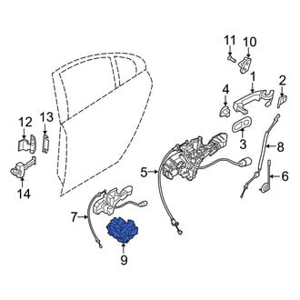 Volvo OE - Front Left Door Latch Assembly