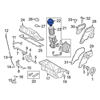 Volvo OE - Engine Oil Filter Housing Cap