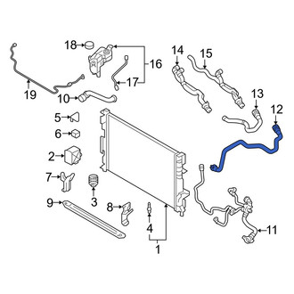 Volvo OE - Upper Radiator Coolant Hose