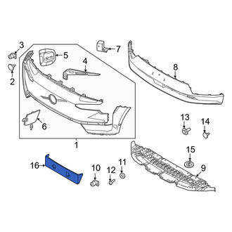 Volvo OE - Front License Plate Bracket