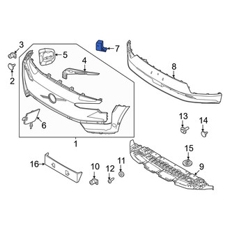 Volvo OE - Front Left Lower Bumper Cover Bracket
