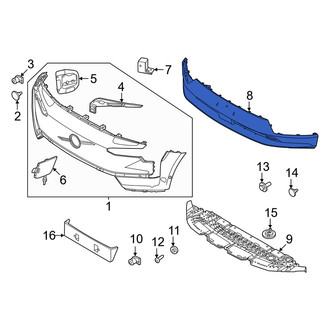 Volvo OE - Rear Upper Bumper Cover