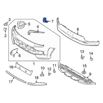 Volvo OE - Front Left Lower Bumper Cover Bracket