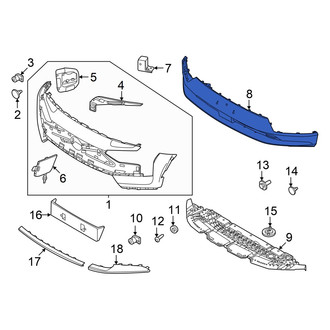 Volvo OE - Rear Upper Bumper Cover