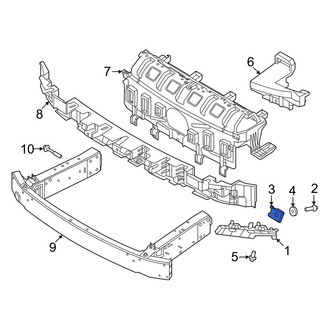 Volvo OE - Bumper Guide Nut