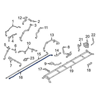 Volvo OE - Center Left Engine Coolant Pipe
