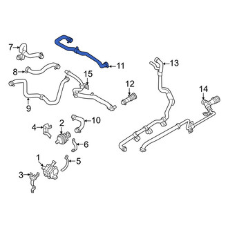 Volvo OE - Upper Drive Motor Battery Pack Coolant Hose