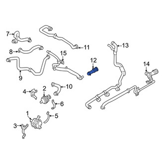 Volvo OE - Upper Drive Motor Battery Pack Coolant Hose