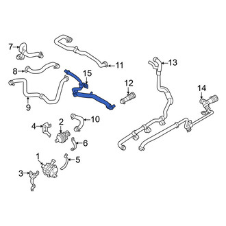 Volvo OE - Upper Drive Motor Battery Pack Coolant Hose