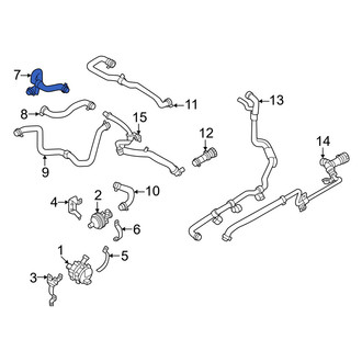 Volvo OE - Upper Drive Motor Battery Pack Coolant Hose