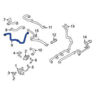 Volvo OE - Upper Drive Motor Battery Pack Coolant Hose
