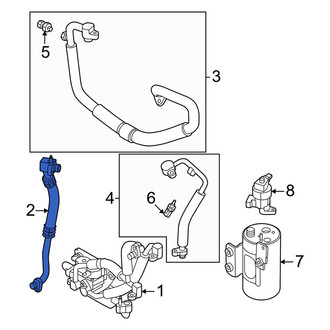 Volvo OE - Front A/C Refrigerant Suction Hose