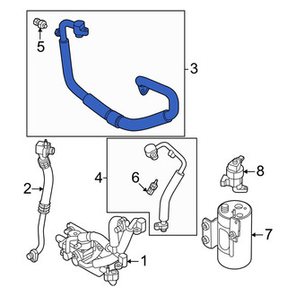 Volvo OE - Front A/C Refrigerant Suction Hose