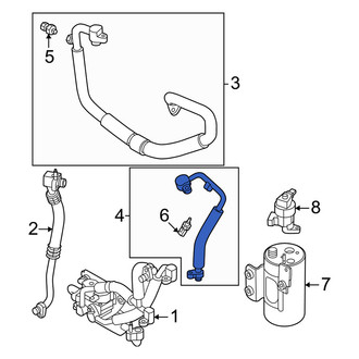 Volvo OE - Front A/C Refrigerant Liquid Hose