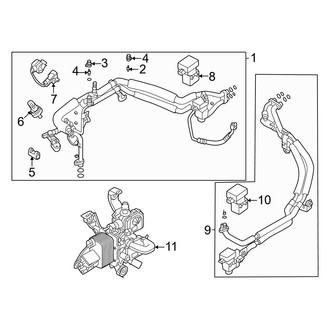 Volvo OE - Air Conditioner & Heater - Condenser, Compressor & Lines (Rear A/C Lines)
