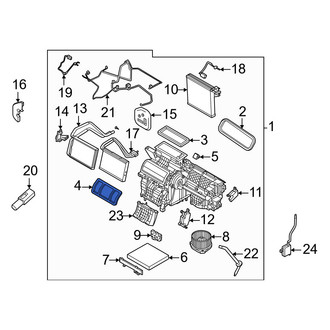 Volvo OE - Rear HVAC Case Seal
