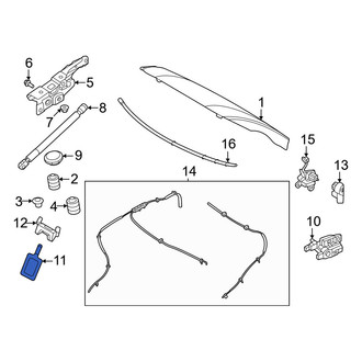 Volvo OE - Front Hood Latch Striker Plate