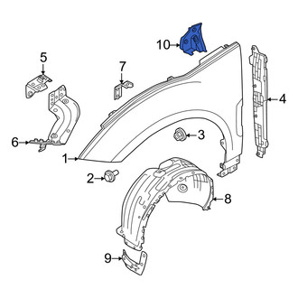 Volvo OE - Front Left Upper Fender Filler Panel