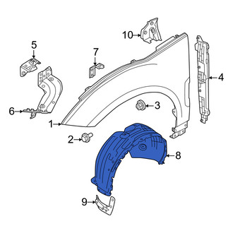 Volvo OE - Front Left Fender Splash Shield