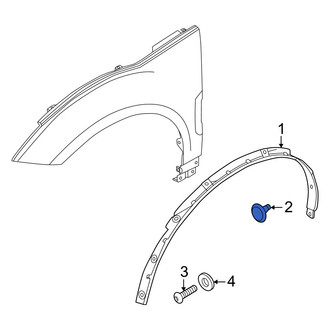 Volvo OE - Quarter Panel Splash Shield Clip