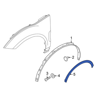 Volvo OE - Front Left Outer Wheel Arch Molding