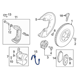 Volvo OE - Front Left Brake Hydraulic Hose