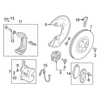 Volvo OE - Front Suspension - Brake Components
