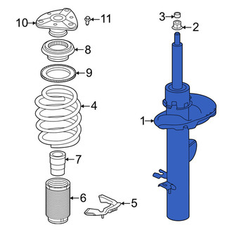 Volvo OE - Front Left Suspension Strut