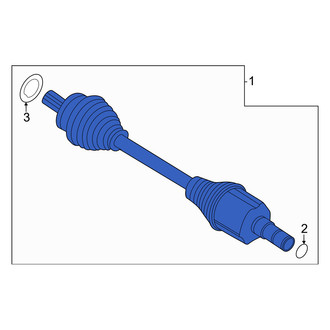Volvo OE - Front Left CV Axle Assembly