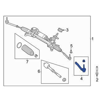 Volvo OE - Inner Steering Tie Rod End