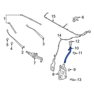Volvo OE - Front Washer Fluid Reservoir Filler Pipe