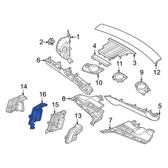Volvo OE - Left Inner Dashboard Air Vent
