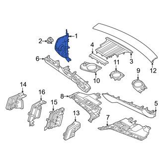 Volvo OE - Left Instrument Panel Side Cover