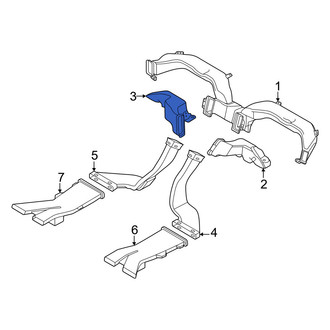 Volvo OE - Front Left Lower Instrument Panel Air Duct