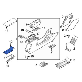 Volvo OE - Rear Lower Console Mat