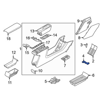 Volvo OE - Center Console Bracket