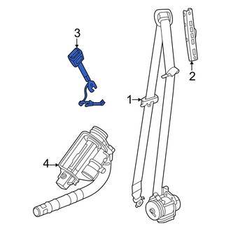 Volvo OE - Front Left Seat Belt Receptacle