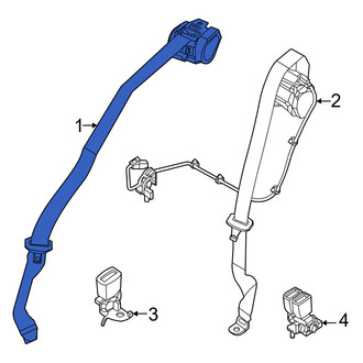 Volvo OE - Rear Outer Seat Belt Lap and Shoulder Belt
