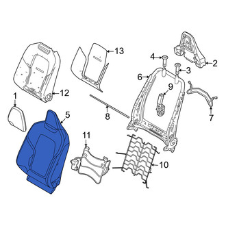 Volvo OE - Rear Left Seat Back Cushion Cover