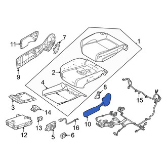 Volvo OE - Front Right Inner Seat Trim Panel
