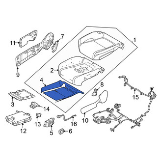 Volvo OE - Front Left Lower Seat Heater Pad